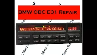 BMW E31 OBC/MID Pixel Repair Service by http://Fiesta-Tech.co.uk/bmw-pixel-repair.html
