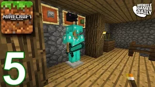 MINECRAFT: Pocket Edition Gameplay Walkthrough Part 5 - Decorating House (iOS Android)