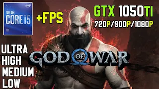 GOD OF WAR : GTX 1050 TI || I5-4590 || 16GB OF RAM IN ALL SETTINGS + THE BEST SETTINGS