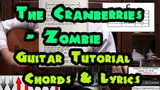 The Cranberries - Zombie (Разбор на гитаре, guitar lesson)