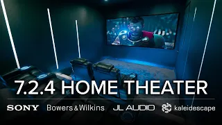 Contemporary 7.2.4 Home Theater Tour | Sony, Bowers & Wilkins, Anthem, JL Audio, & Kaleidescape