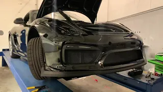 GT4 Bumper install on 981 Cayman S