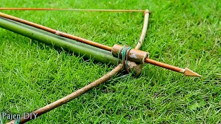 Making crossbows and arrows from bamboo - creative ideas from bamboo