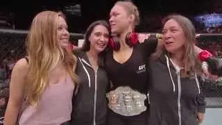 UFC 175: Ronda Rousey Octagon Interview