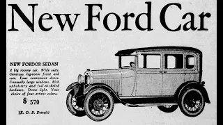 The First Model A Ford Ads (1927)