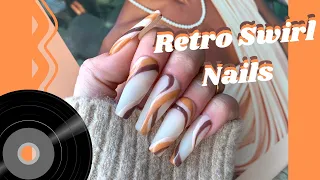 Retro Swirl Trend Nail Art Design - Lalonde Nail Designs