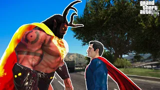 GTA 5 - Superman vs Trigon Superman | 👽 Kryptonian 👽 vs 👹 Demon Kryptonian 👹