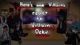 MHA Hero’s and Villains react to Villain Deku : : Part 5