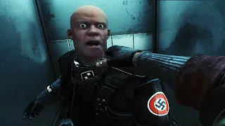 Wolfenstein The New Order Stealth kills (Eisenwald PrisonUBER) 4K & 60fps