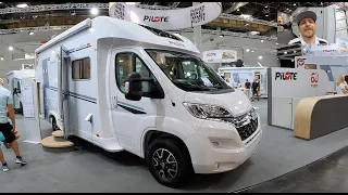 Pilote P 696 D Expression RV Camper Van all new model Citroen Jumper walkaround and interior K449