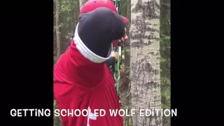 John Dudley gets schooled by a wolf
