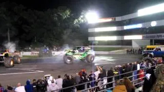 Grave Digger Monster Truck Doing Donuts