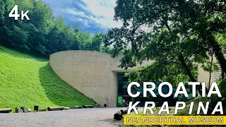 Discover Croatia walking tour in  4K Krapina Neanderthal Museum