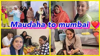 Maudaha to mumbai | everyone is crying 😢 | gifts for family ❤️ | ibrahim family vlogs