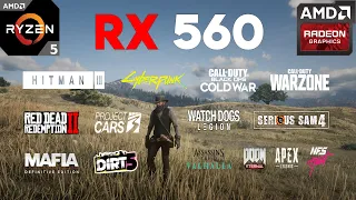 RX 560 Test in 20 Games in 2021
