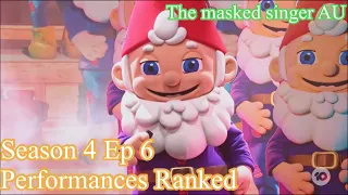 Season 4 Ep 6 performances ranked (The masked singer AU)