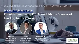 28 Aug 2020 | Panel Discussion on Public and Private Sources of Funding for Start-ups