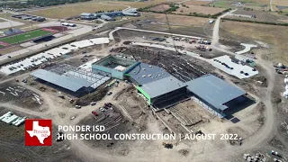 WRA Architects | Ponder ISD High School | August 2022 | Construction Update