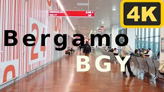 Bergamo Airport BGY - terminal walk - March 2023