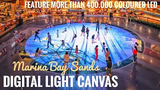 FEATURES MORE THAN 400,000 COLOURED LED LIGHTS | DIGITAL LIGHT CANVAS AT MARINA BAY SANDS SINGAPORE