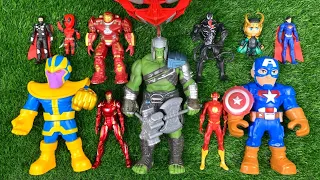 Mencari dan Menemukan Mainan Avengers, Iron-Man, Hulk, Spiderman, Batman, Thanos, Ant Man, Thors