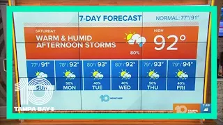 10 Weather: Summer heat through the day, storms by the afternoon