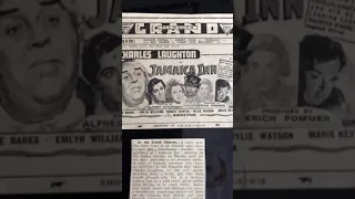 the cutting edge official film archive 1939 Advert Charles Laughton Jamaica inn