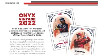 07/07/22 - eBay - 9 PM CDT - 2022 Onyx Vintage Baseball Full Case Player Break
