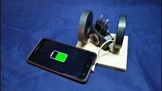 How To Make Free Energy Generator Mobile Phone Charger With magnets  Science projects