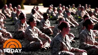 Female Marine Recruits Train Alongside Men At Boot Camp For First Time | TODAY