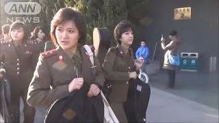 北朝鮮の女性グループ　モランボン楽団が海外初公演(15/12/10)