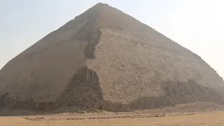 The Bent Pyramid, snofru's 2nd pyramid construction.. Dahshur