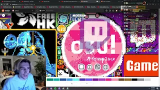 xQc Consumes Osu In Seconds (r/place)