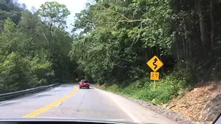 West Virginia Winding Road Near Fayetteville