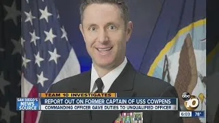 Report out on former captain of USS Cowpens