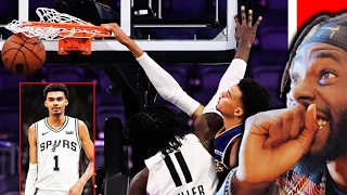 LEBRON FANS React to Spurs #1 Draft Pick - Victor Wembanyama being a Freak of Nature (Highlights)