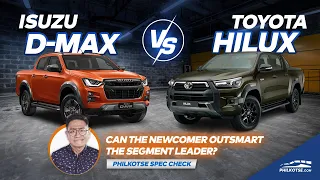 2022 Toyota Hilux vs Isuzu D-Max | Philkotse Spec Check