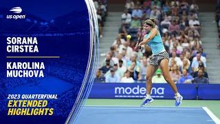 Sorana Cirstea vs. Karolina Muchova Extended Highlights | 2023 US Open Quarterfinal