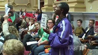 Protesters disrupt Minneapolis City Council meeting