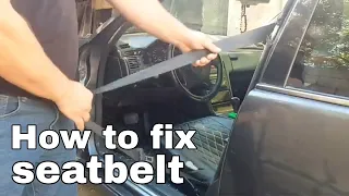 How to Fix a Seatbelt that Wont Retract