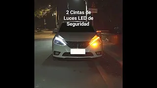 2 Cintas Luz LED para farolas de Auto diurna y Señal de Giro