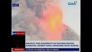 Saksi: Posibleng abutin nang 1 buwan ang pag-aalboroto ng bulkang Mayon - PHIVOLCS