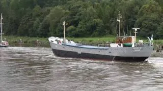 Schiffe ..... Kümo "UNTERELBE"  im Kiel - Kanal