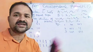 Post Correspondence Problem with 2 examples || PCP || FLAT || TOC || Theory of Computation