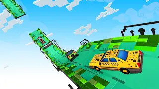 Blocky Car Races - Mega Ramps Game