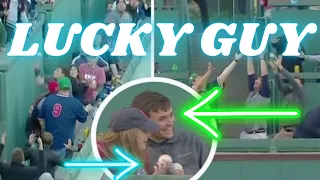 Same fan catches two home run balls during Astros’ 5-homer inning against Red Sox at Fenway Park