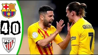 Barcelona vs Athletic Club 4-0 Extended Highlights & Goals 2021