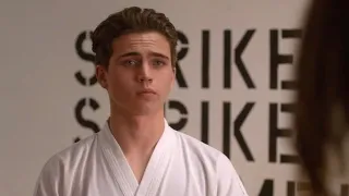 COBRA KAI S4 Ep1 Robby fights everyone in Cobra Kai dojo