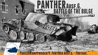 Rare WW2 Panther Ausf.G Battle of the Bulge - Panzerkampfwagen V.