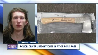 Driver used hatchet in road rage attack in Jamestown